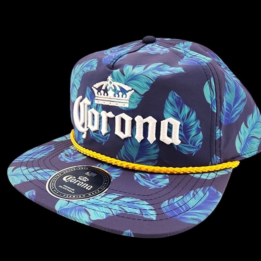 Corona Beer Rope Floral‎ Golfer Hat Adjustable Snapback Embroidered Logo Cap NEW